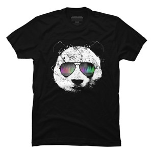 Men's Design By Humans Old School Panda By clingcling T-Shirt - 1 of 4