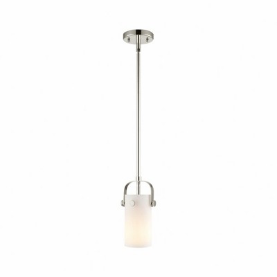 Pilaster II Cylinder - 1 Light Pendant In Contemporary Style-9.5 Inches Tall and 5 Inches Wide
