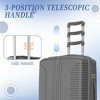 KWPZQEB Luggage Sets 3 Piece Hardside Suitcase with Spinner Wheels & Tsa Lock (20in/24in/28in) - 4 of 4
