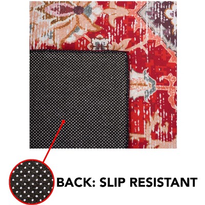 Tucson Easy-Care Red Synthetic 3x5 Area Rug