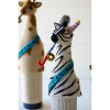 Felt Animal Wine Bottle Covers – 10" Tall Decorative Set of 3 by Kalalou - 3 of 4
