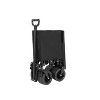 Collapsible Beach Wagon with Big Wheels, Heavy Duty Folding Utility Cart for Camping, Garden, Outdoor Gear, Sports, Shopping -The Pop Home - 3 of 4