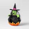 18" Rising Witch Cauldron Halloween Decorative Prop Black - Hyde and EEK! Boutique™ - 3 of 3