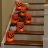 LumaBase Battery-Operated Luminaria Kit, Orange Jack O' Lantern - Set of 6 - 4 of 4