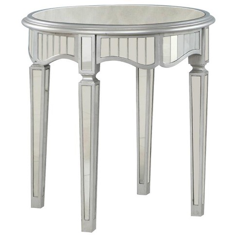 Mirror end table store target