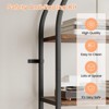 70.8" 5 Tiers Bookshelf, Arched Display Racks Tall Standing Bookshelves Metal Frame Modern Storage Rack Shelf Large Wood Book Shelf - 4 of 4