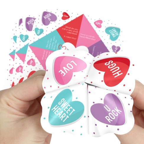 Fortune Tellers Valentine's Cards for Kids ~ 40 Classroom Gift Exchange  Cootie Catcher Valentines | School Preschool Creative and Fun Valentines  for