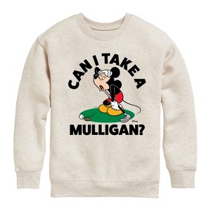 Boys' - Disney - Can I Take A Mulligan Graphic Long Sleeve Fleece Sweatshirt - 1 of 4