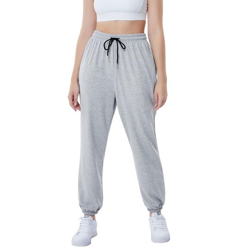 Womens Casual Baggy Sweatpants High Waisted Joggers Pants Athletic Lounge Trousers with Pockets, 4 of 6