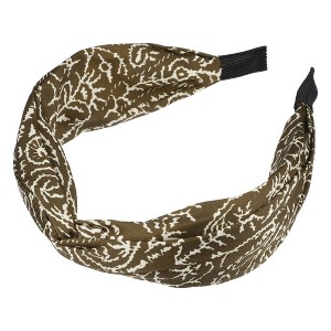 Unique Bargains Women's Elegant Printed Knotted Headwrap 6.69"x2.17" 1 Pc - 1 of 4