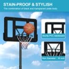 Portable Basketball Hoop Outdoor, 6.5-10ft Height Adjustable Basketball Goal System w/ 44" Shatterproof Backboard/Shock Absorbent Rim, Fillable Base - 3 of 4