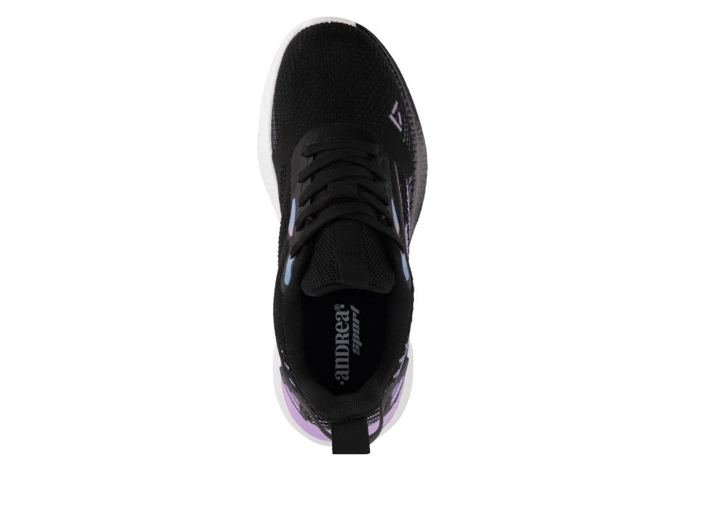 Женские кроссовки Andrea Athletic-Inspired Comfort Sneakers 90297 Black 7, цвет: Чёрный — фото 5