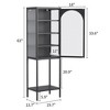 Vatros Metal Glass Door Display Storage Cabinet - 3 of 4