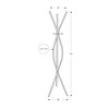 72" Contemporary Metal Coat Rack - EveryRoom - 4 of 4