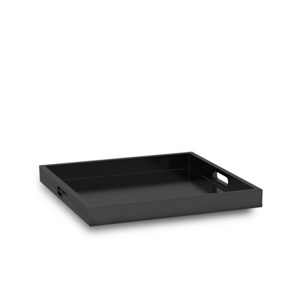 black serving tray