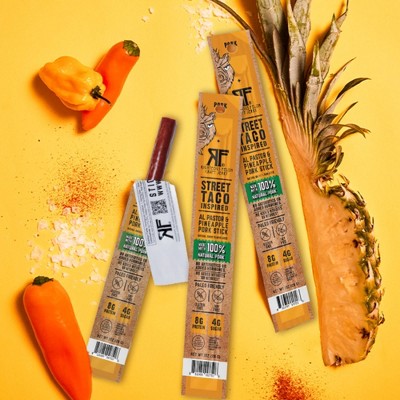 Righteous Felon Craft Jerky Street Taco Protein Snack Pork Meat Stick - 1oz/9ct