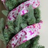Northlight Pack of 12 Glistening Purple Reindeer and Star Christmas Wired Craft Ribbons - 2.5" x 120 Yards - 3 of 3