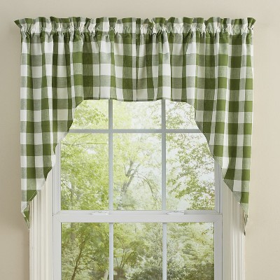 Park Designs Sage Buffalo Check Swag 72''X36''