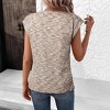 Womens Cap Sleeve Pullover Sweater Marled Knit Sweater Crew Neck Sweater Tank Tops Sweater Vest Spring Sweater for Women - 2 of 2