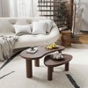 Lirago Wood Nesting Coffee Tables (Set of 2) 34*25 Walnut - 2 of 4