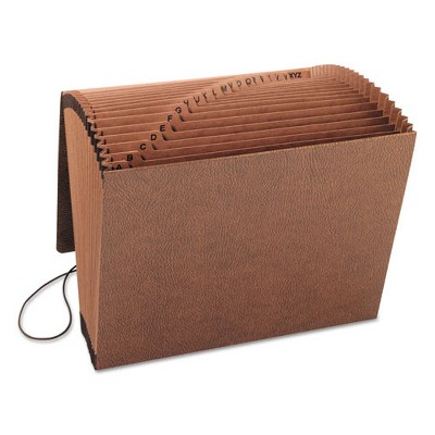 Rustic Brown 12" x 10" Rope Paper Expanding File Organizer, A-Z Tabs