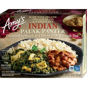 Amy's Gluten Free Frozen Indian Palak Paneer - 10oz - 1 of 4