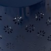 Soleil 15" Iron Side Table - Dark Blue - Christopher Knight Home: Weather-Resistant Patio Furniture, No Assembly Required - 2 of 4