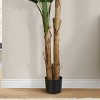 TopComfy Artificial Trees 83in Tall Artificial Banana Tree Fake Banana Tree Leaves Large Artificial Banana Tree for Indoor, Green, 39"*39"*82.75" - 3 of 4