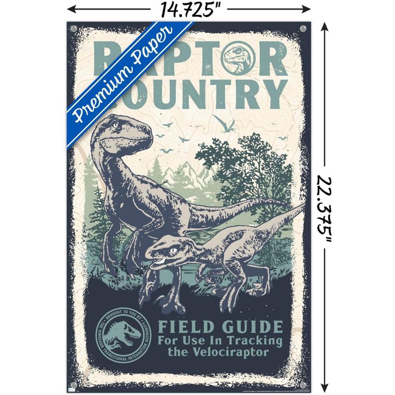 Trends International Jurassic World: Dominion - Raptor Country Unframed Wall Poster Prints, 3 of 7