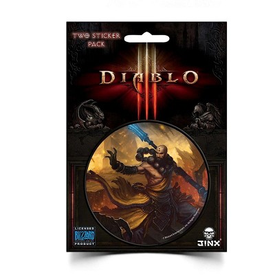 JINX Inc. Diablo III 3" Round Sticker 2-Pack: Monk Class