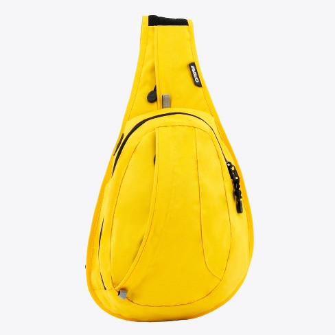 JWorld Stacy Mini Messenger Bag - Tangerine Yellow: Gender Neutral,  Adjustable Strap, Zip Closure