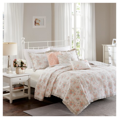 Desiree Cotton Percale Quilted Coverlet Bedding Set Target
