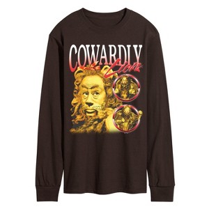 Men's - Wizard of Oz - Cowardly Lion Rap Long Sleeve Graphic T-Shirt - 1 of 2