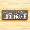 Slickblue No Place Like Home Sign, 3.5x10 Rustic Pine Wood Plaque, Multiple Color Options, Hanging or Shelf - 3 of 3