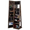 360° Swivel Jewelry Cabinet, Rotatable Full Length Mirror With Jewelry Storage, Lockable Standing Jewelry Armoire Organizer - 3 of 4
