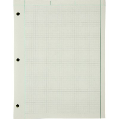 TOPS Engineer Pads Ruled 5x5 Sq/Inch 200 Shts/Pad 8-1/2"x11" GN 22144