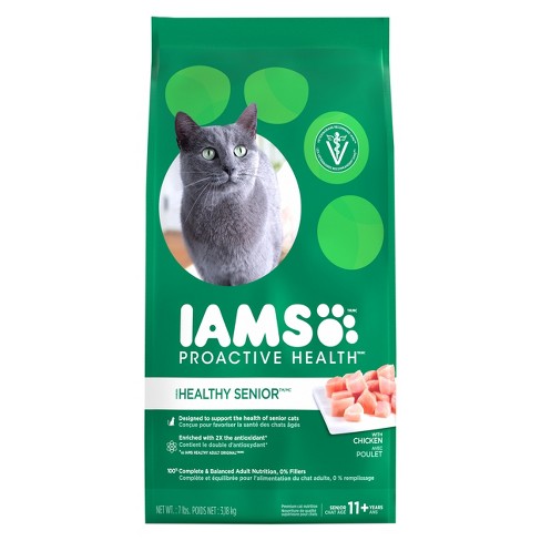 Iams ProActive Health Healthy Senior Dry Cat Food - 7lbs ...