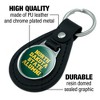 North Dakota State Bison Alumn Black Leather Keychain - 4 of 4
