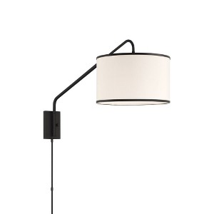 Crystorama Lighting Mallory 1 - Light Sconce in  Matte Black - 1 of 4