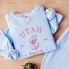 Simply Sage Market Women's Lightweight Garment Dyed Graphic Sweatshirt Embroidered Utah Sego Flower - 2 of 4