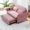 NicBex Modern Convertible Sofa Bed Loveseat with Adjustable Backrests & Armrests,Upholstered Sleeper Sofa for Living Room,Bedroom - 3 of 4