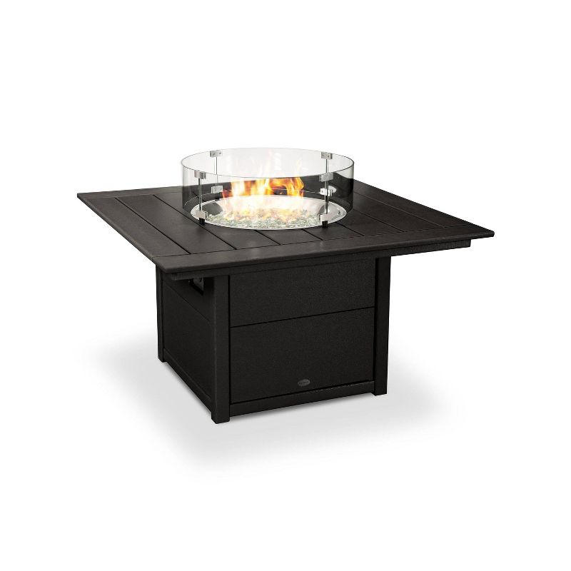 POLYWOOD 42" Square Fire Pit Table, 1 of 6