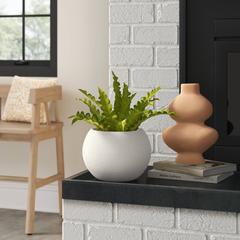 Short Ceramic Organic Modern Vase - Threshold&#8482;, 3 of 7