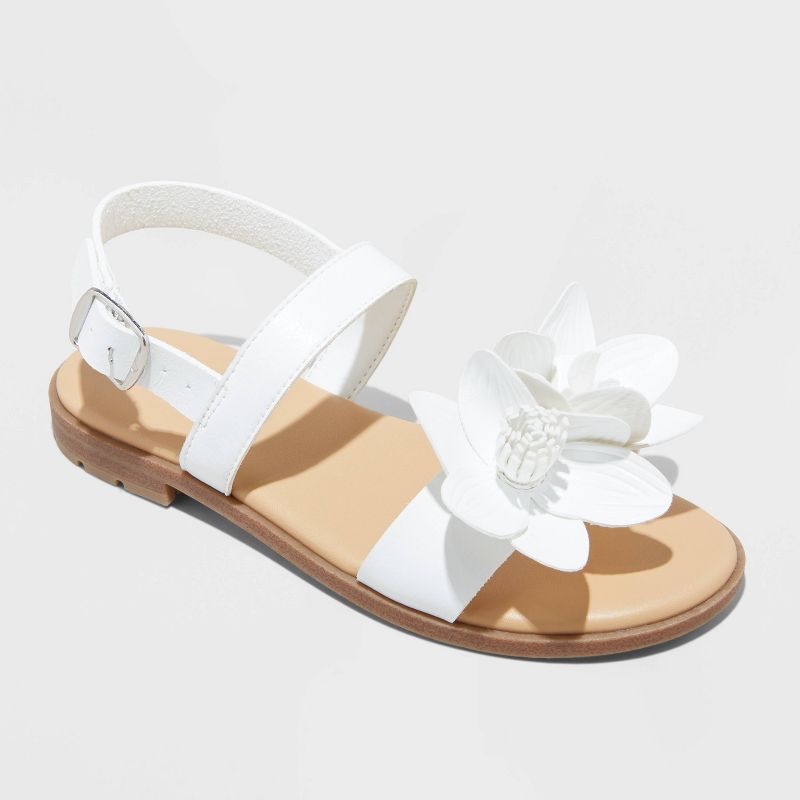 Kids' Melody Ankle Sandals - Cat & Jack™ White, 1 of 14