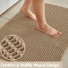 BAGOKIE Waffle Non-Slip Bath Mat Super Absorbent & Quick Dry Bathroom Rug - 3 of 4