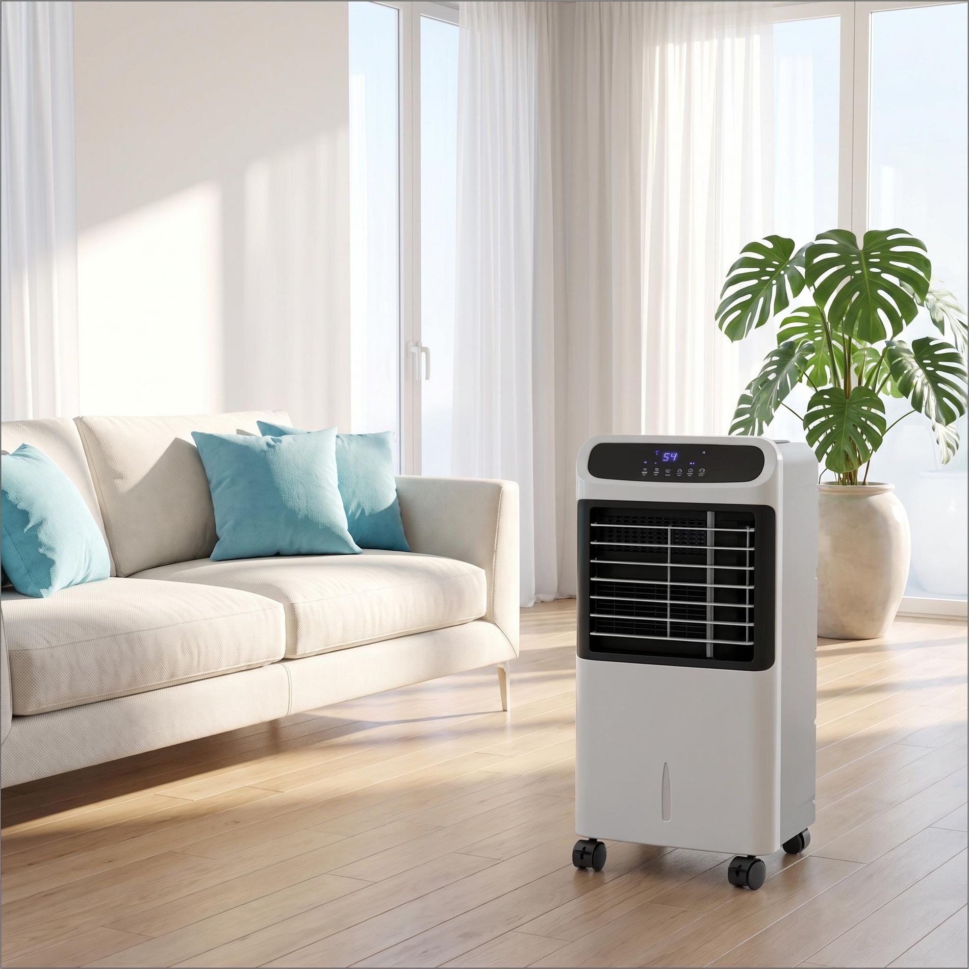 3-In-1 Ice Cooling Fan,Evaporative Air Cooler,Office Portable Swamp Cooler