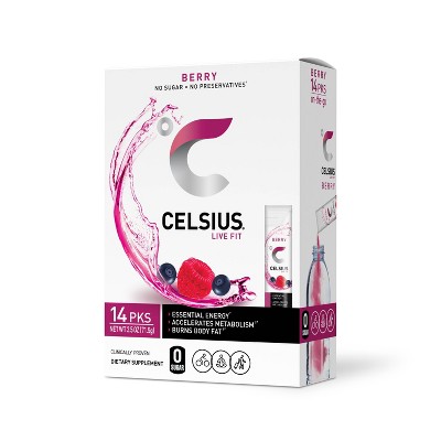 Celsius Berry Powder Sticks - 14pk