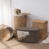 FONTOI Woven Wicker Multi-Use Storage Basket with Handles, Laundry Basket, Laundry Baskets for Towel, Toys, Walnut Brown, 14"*15"*24" - 4 of 4