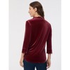 Jones New York Velour Pop-Over Collar Top - 3 of 3