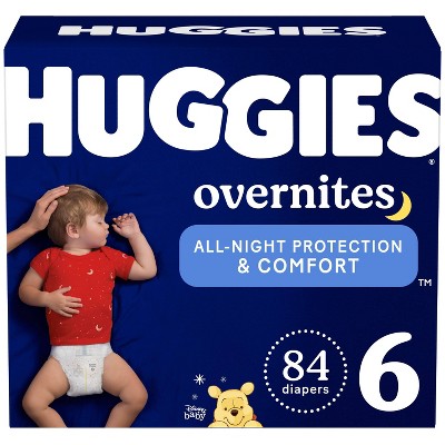 Huggies Disposable Overnight Diapers - Size 6 - 84ct